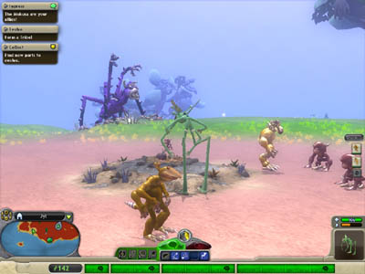 Spore's Creature Stage Epic Creature in the Background (Stay away from those)