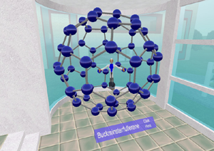 Carbon Buckeyball Model at the Second Life Science Center