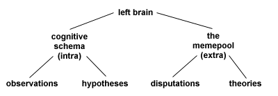 The Scientific Process within the Left Brain