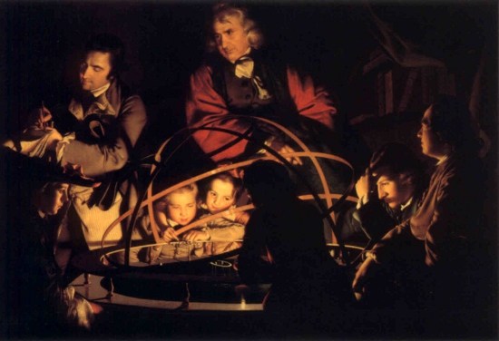 Joseph Wright's A Philosopher Lecturing on the Orrery