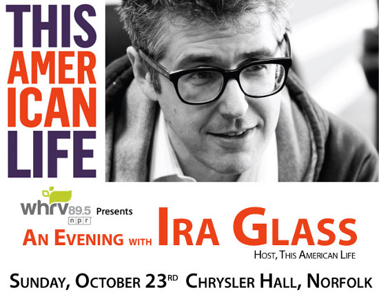 Evening With Ira Glass Advertisement
