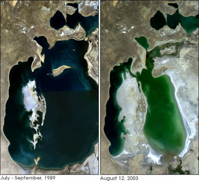Aral Sea 1989 - 2003