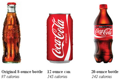 20-ounce Coke has 2.5 servings