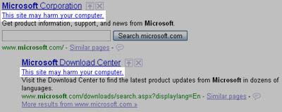 Microsoft.com has Malware