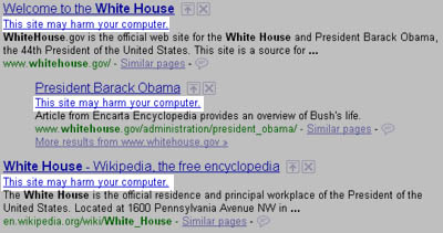 WhiteHouse.gov has Malware