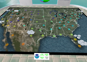 NOAA Real Time Weather Exhibit